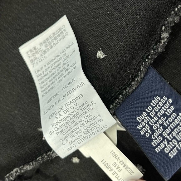 Madewell Rigid Denim A-Line Mini Skirt Metallic Dots Edition Black Jean 24 XS - Picture 13 of 16